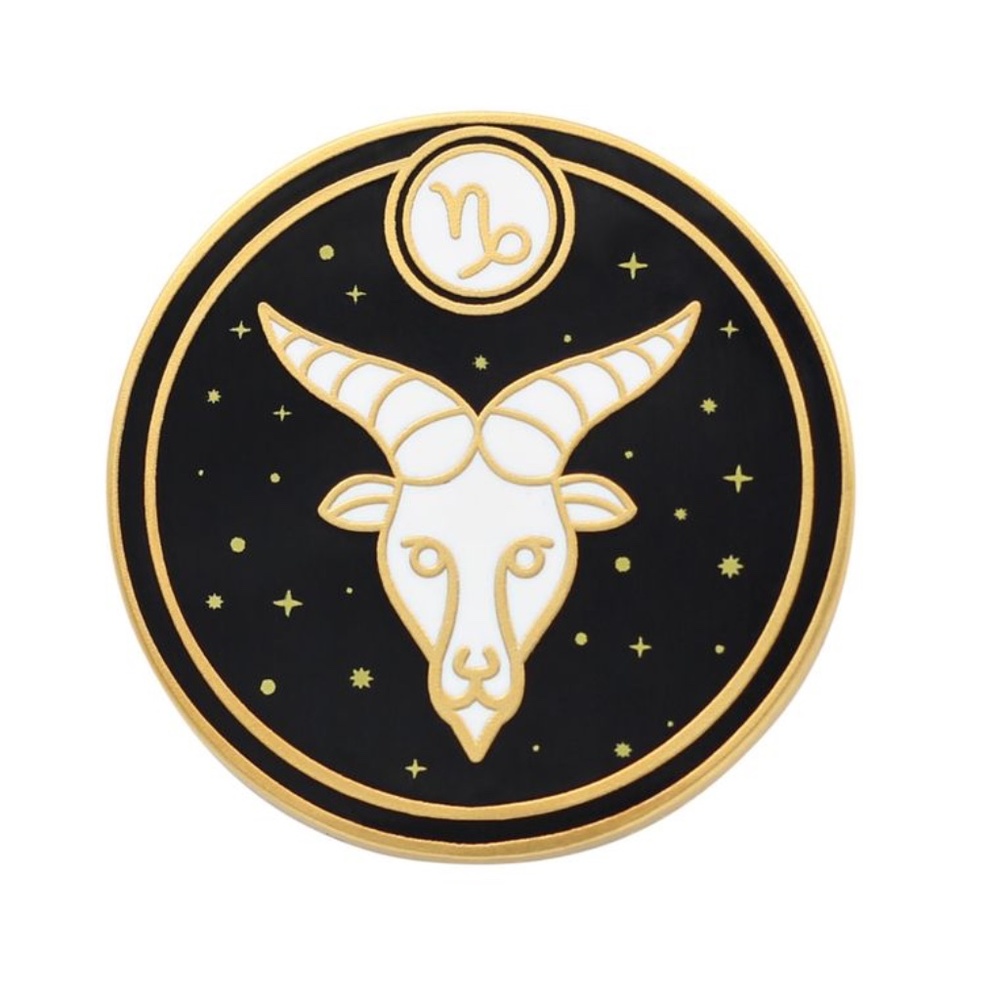 Capricorn Astrological Sign Pin